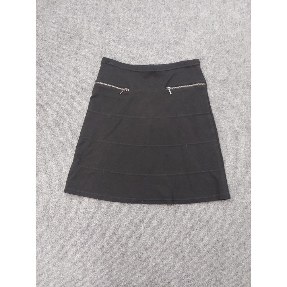 Athleta Skirt Womens Extra Small Black A Line Zippered‎ Pockets Stretch Knee